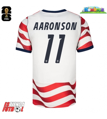 Estados Unidos Brenden Aaronson #11 Primera Equipación Mundial 2026 Manga Corta